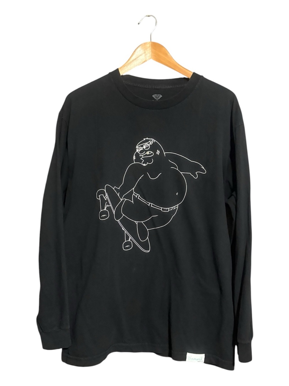 DIAMOND SUPPLY Co. x Family Guy Black Long-Sleeve Graphic Shirt
